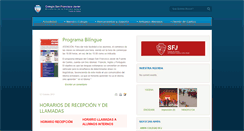 Desktop Screenshot of colegio-sanfranciscojavier.es